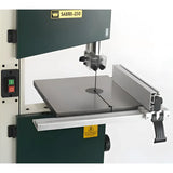 Double-Sided Rip Fence Mount  The fence mount design allows the fence to be placed to the right-hand side of the blade, with the fence extrusion secured on the opposite side of the mount. Ideal for supporting timber when cutting with the table at an angle.