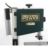 Integral Rip Fence Holder  When the rip fence is not in use it can be stored safely on the side of the machine.