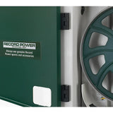 Offset Door Hinges  The offset hinges enable the door to open far enough to give good access for blade changing, even with the bandsaw spine positioned against the workshop wall.