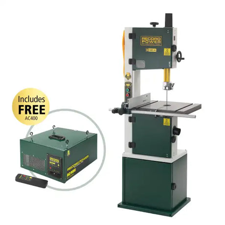 Record Power Sabre 300 12’’ Bandsaw + Free AC400 Two Stage Air Filter - bandsaw Designed & developed with the keen