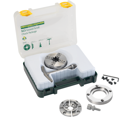 Record Power SC3 Chuck Package - M33 x 3.5 - Chucks The is lighter and more compact than SC4, making it ideal