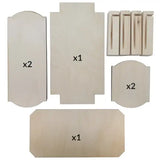 Rectangular Flat Pack Wooden Box - Pyrography Project - Flat-Pack Self-assembly wooden box, perfect for pyrography,