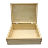 Rectangular Keepsake Box (No Clasp) - Pyrography Project - Keep your most precious items in this lovely, plain wooden