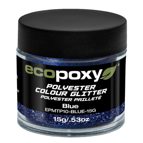Ecopoxy 22g Polyester Colour Glitter - Blue