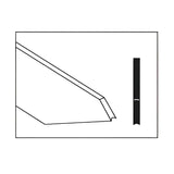 Robert Sorby Slim Fluted Parting Tool This features a radically new and unique cutting profile with a blade profile of only 2mm. The long bevel has a flute which is the cutting face. The small bevel is the sharpening face.  When parting off this unique arrangement causes the tip to always cut at a shear cutting angle of 45°, producing a finish without equal from a parting tool, virtually eliminating the need for sanding.