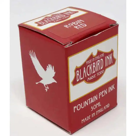 Robin Red Fountain Pen Ink - Blackbird - A premium quality red fountain pen ink by Ink, from the home of Mabie Todd.