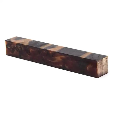 Root Beer - Kirinite Pen Blank - Blanks The Blank, a bronze & Black pen blank made in Italy from high quality acrylic