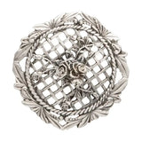 Rose Topped - Perforated Decorative Pewter Lid (Potpourri) - & design decorative pewter lid The perforated lids