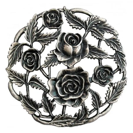 Roses - Decorative Pewter Lid (Potpourri) - Pewter Lid - Fast shipping