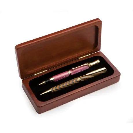 Rosewood Pen Box - Single or Double - Boxes / Pouches The is the perfect presentation and storage box for your lathe
