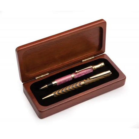 Rosewood Pen Box - Single or Double - Pen Boxes / Pouches - Fast shipping