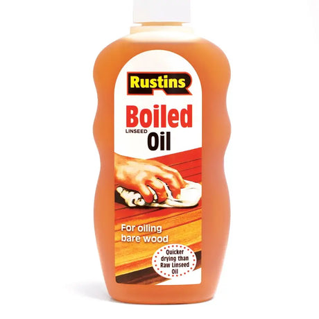 Rustins Linseed Oil Boiled 300 ml - Finishing Products linseed oil is used for finishing most bare timber and suitable