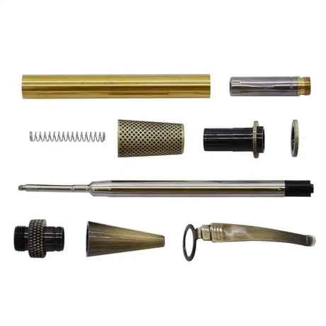 Sagiters Twist - Antique Bronze - Pen Kits A single barrel design and finish gives this pen kit a quality look feel