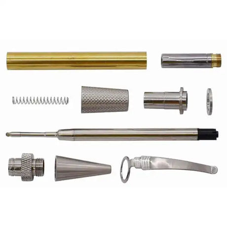 Sagiters Twist - Antique Silver Pen Kit - Kits A single barrel design and finish gives this pen kit a quality look feel