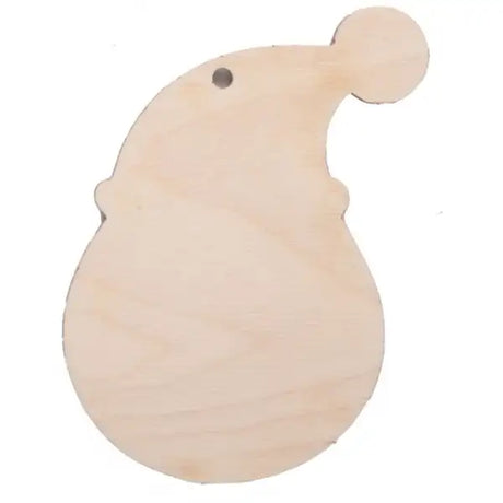 Santa Head - Pyrography Blanks - Beech wood cut in the shape of Santa’s head, ready for pyrography or other decoration