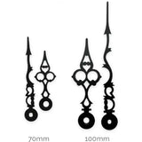 Serpentine Clock Hands - Sold in a single pair. Shorter hand indicates the hour and longer minutes. The clock hands
