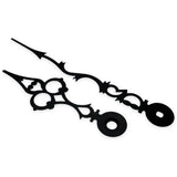 Serpentine Clock Hands - Black / 100mm - Fast shipping