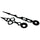 Serpentine Clock Hands - Black / 70mm - Fast shipping