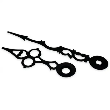 Serpentine Clock Hands - Black / 70mm - Sold in a single pair. Shorter hand indicates the hour and longer minutes.