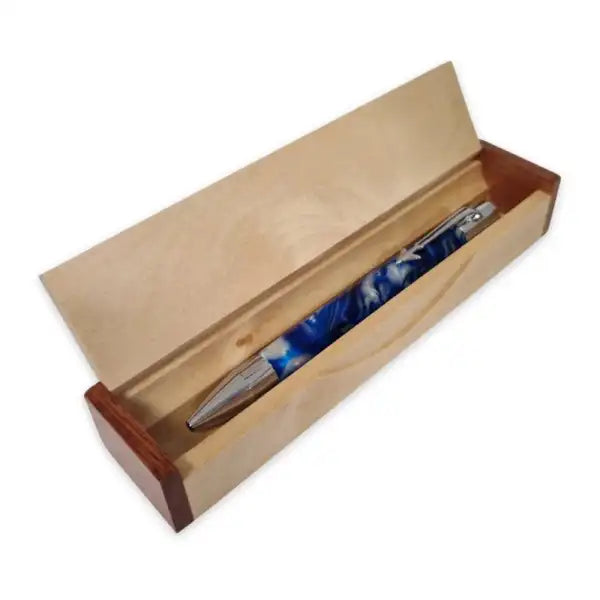 SIngle Pen Wooden Presentation Box (Square) - Cases The Square is a stylish and functional accessory designed to hold