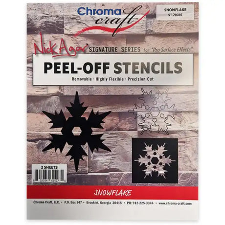 Snowflakes Peel-Off Stencil Set - Stencils Nick Agar has used stencils and made his own for many years creating