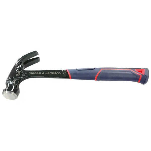 Solid Steel 15 oz Claw Hammer - Spear & Jackson - hammer Hammers are primarily used in carpentry for driving nails into