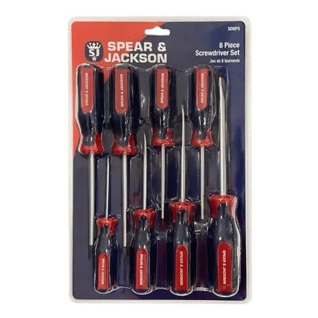 Spear & Jackson 8 Piece Screwdriver set - Screwdrivers Toolbox essential screwdrivers in sets of or 5 the most commonly