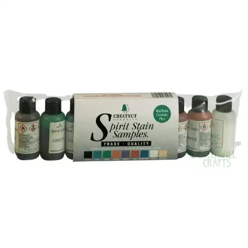 Spirit Stain Kit (Rainbow Colours) - Chestnut Products - Wood Stains & Colours The ideal way to try out Chestnut
