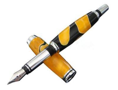Chrome Jr Gentleman Fountain Pen Kit (upgraded version) Greenvill Crafts