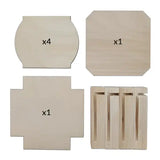 Square Flat Pack Wooden Box - Pyrography Project