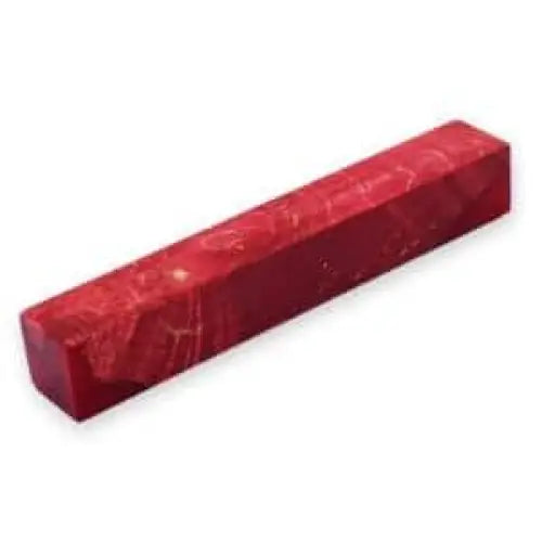 Stabilised Maple Burr/Burl Hybrid Pen Blank - Red - Blanks - Fast shipping