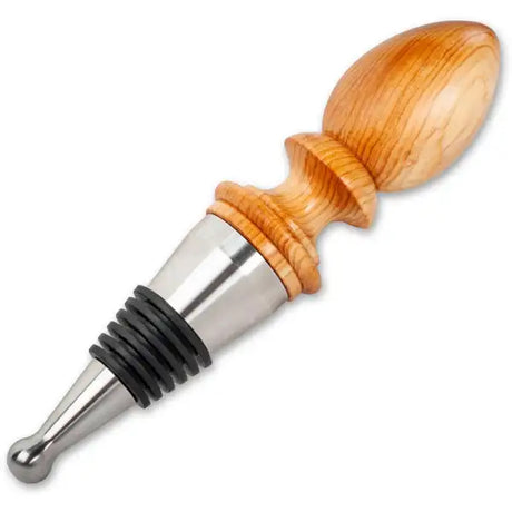 Stainless Steel Bottle Stopper - Made in the UK - Project Kit • Solid stainless steel body • Classy looking wine bottle