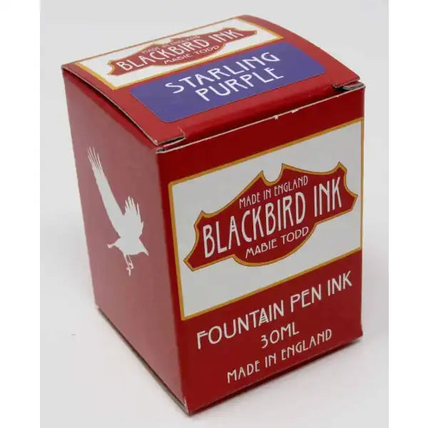Starling Purple Fountain Pen Ink - A premium quality purple fountain pen ink from the home of Mabie Todd. Todd & Co.