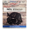 Swallowtail Butterfly Infil Stencil Set - Stencils Nick Agar has used stencils and made his own for many years creating