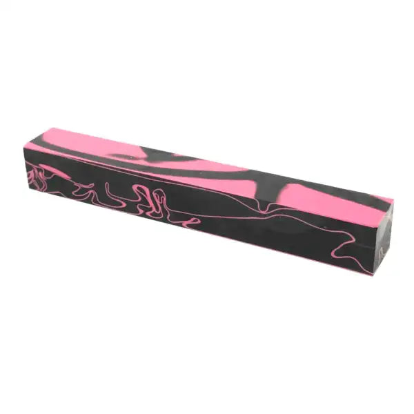 Swirl Pack 1 - 5 x Kirinite Pen Blanks - Yellow A pack of acrylic pen blanks all with swirls The Acid Storm Pink