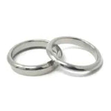 Titanium Bevelled ring core blank with screw 6mm (3mm groove) Ring Cores Fast shipping