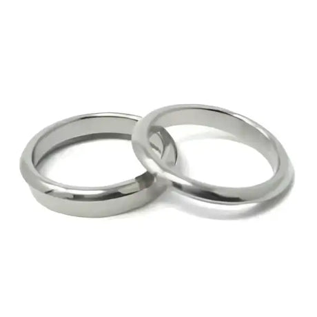 Titanium Bevelled ring core blank with screw 6mm (3mm groove) - Ring Cores Premium quality GR2 core. The is in width
