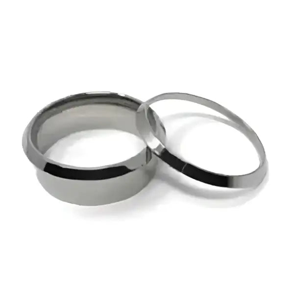 Titanium ring core - Bevelled Edges - 8mm with 5mm insert groove - Ring Cores A top quality bevelled edges. This is 8mm