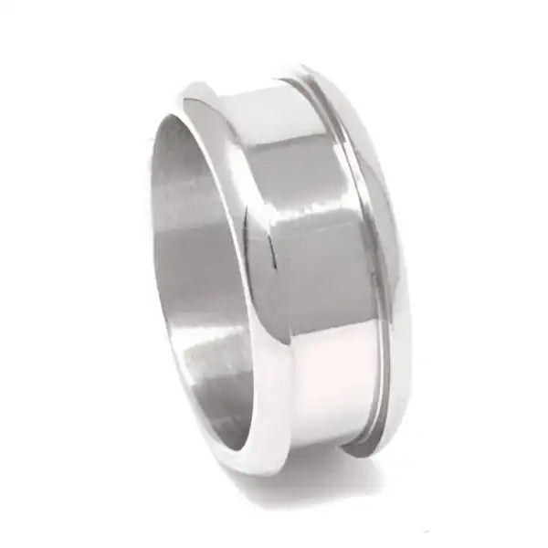Titanium Ring Core (Bevelled) & Screw fitment (10mm - 6mm groove) - Cores 10mm with a inlay groove See our other ring