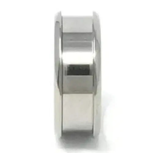 Titanium ring core with bevelled edge & screw fitment (9mm - 6mm groove) - Ring Cores - Fast shipping