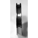 Titanium ring core with screw fit & flat edges 4mm (2mm groove) - Ring Cores width 2mm insert groove GR2 Flat 2 piece