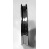 Titanium ring core with screw fit & flat edges 4mm (2mm groove) - Ring Cores - Fast shipping