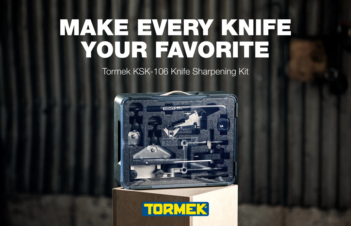 Tormek Knife Sharpening Kit - Sharpen virtually any on your Tormek. Turn water-cooled system into a powerhouse