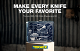 Tormek Knife Sharpening Kit - Sharpen virtually any on your Tormek. Turn water-cooled system into a powerhouse