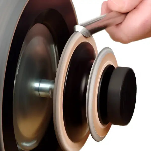 Tormek Profiled Leather Honing Wheel - Sharpening accessories