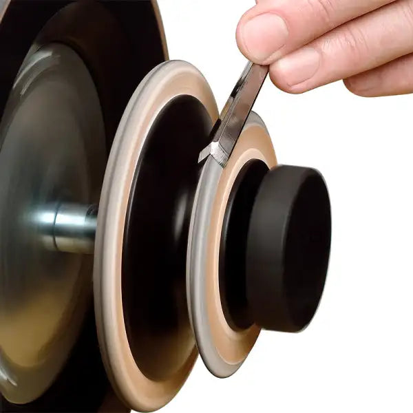 Tormek Profiled Leather Honing Wheel - Sharpening accessories