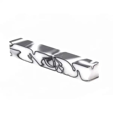 Trooper - White & Black - Kirinite Pen Blank - Blanks The white and black pen blank made in high quality acrylic