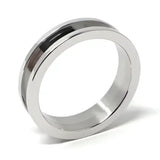 Two piece 6mm Stainless Steel Ring Core & Screw Fit - Cores 2 Comfort Quality Band with a width and fitment Flat edges