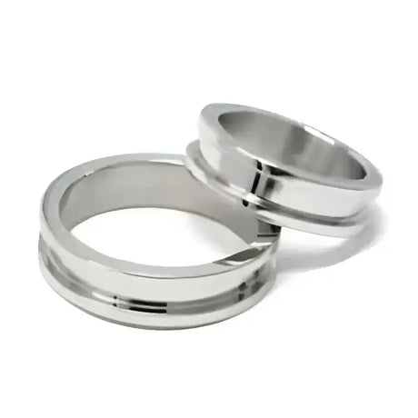 Two piece 6mm Stainless Steel Ring Core & Screw Fit - Cores 2 ring core Comfort fit Quality Band with a width and screw
