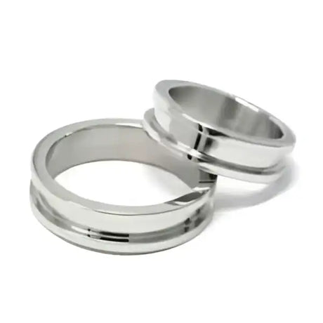 Two piece 6mm Stainless Steel Ring Core & Screw Fit - Cores 2 ring core Comfort fit Quality Band with a width and screw